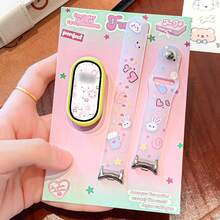 Silicone Strap For Xiaomi Mi Band 10/9/8, NFC Version Applicable, Star & Rabbit Print Design, Buckle Silicone Style, Cute Dopamine Decor Smart Watch Band For Women, Replacement Strap For Xiaomi Smartwatch, Fashionable & Personalized Ladies Watch Band - Multicolor - View 3