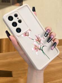 1pc Elegant Pink Lily Floral Pattern Phone Case Vintage Botanical Flower Design For Wedding Party New Year Flower Lover Compatible With Samsung Galaxy S26Ultra S26Plus S26 S25 S24FE S24 S23 S22 S21FE S21Ultra Plus Note20 Note20Ultra A13 A14 A15 A16 A17 A33 A34 A35 A36 A52 A53 A54 Case - 黑色 - 查看 10