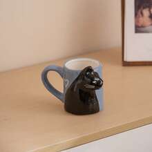 Cute Cat Couple Ceramic Mug, High-Quality Gift For Valentine's Day, Birthday, Coffee Cup - Multicolor - View 6