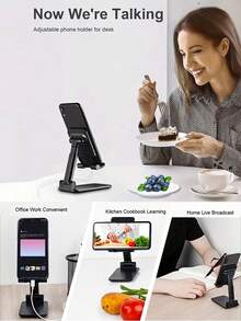 360°旋转可折叠手机支架，可调节桌面手机支架底座，兼容 15/15 Pro/15 Pro Max/14/13 Mini/13/13 Pro Max/12 Mini/12/12 Pro/12 Pro Max/11/11 Pro/11 Pro Max/Xs/Xs Max/XR/X/8/7、Galaxy S22 Ultra/S22+/S22/S21/S21+/S20/S20 Ultra/S10/S10+/S9/S9+、Galaxy Note 30/20+/10+/10/30s/4 A90/5 A60/5 A80、Switch及所有智能手机 - 白色 - 查看 10