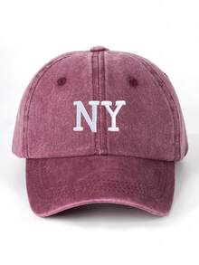 1 pezzo Cappellino da baseball da esterno ricamato 3D NY, lavato, regolabile, con protezione solare, adatto per viaggi in primavera/autunno, cappello versatile per ombreggiatura adatto per uomini, stile Y2K per giovani adulti - berretto da baseball - Visualizzare 21