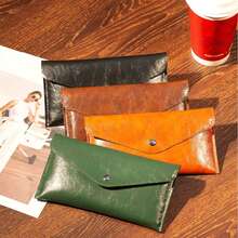 1pc Unisex Long Wallet, Fashion Minimalist Large Capacity Card Holder Coin Purse, Slim Simplified Wallet - Multicolor - View 1