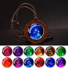 1PC Zodiac Constellation Pendant Necklace Men's Astrology Charm Gift For Birthday Valentine's Day And Special Occasions - style - View 10