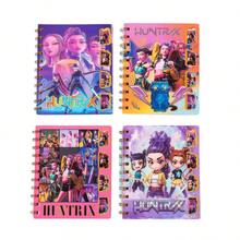 1/4本高品质K-POP主题螺旋笔记本（学生用） - 彩色 - 查看 8