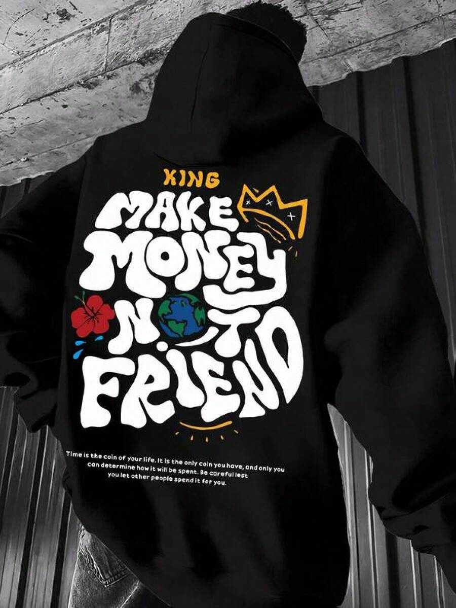 Men Outdoor Hoodies & Sweatshirts - Black - View 1