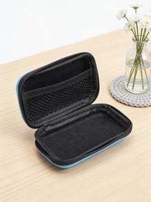 纯色简约相机收纳包，高强度EVA硬壳收纳盒，防水防尘电子产品整理包 | 防滑提手，安全闭合，表面纹理设计 | 完美收纳笔记本电脑、移动电源、相机、充电器、数据线及数码产品 | 数码游民、旅行者及专业人士必备的旅行收纳包 | 耐用防震，居家及外出皆宜 - 彩色 - 查看 8