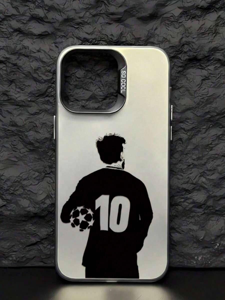 1个时尚酷炫的篮球运动员剪影图案手机壳，带独立按键，IMD材质，防震防滑，黑色，兼容 17/Air 16/15/14/13/12/11/Pro/Pro Max/X/XR/XS/XS Max/7/8 - 彩色 - 查看 1