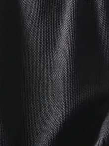 Loose Fit Back Button Round Neck Knit Vest, Layering Sleeveless Top Black - Black - View 5