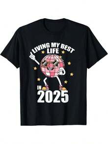 Camiseta gráfica de Los Ángeles - Texto estilizado y símbolo de cruz, camiseta de moda urbana unisex - Negro - Ver 9