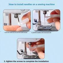 1/2/4PCS Blue&White Multicolor Automatic Needle Threaders Easy Thread Guide Tool - Needles Sewing Supplies For Elderly Sewing, Hand Sewing, Machine Sewing, DIY Quilting & Embroidery - Time-Saving Ergonomic Universal Fit Sewing Essential For Beginners & Craft Enthusiasts - trắng - Xem 7