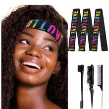 6 件套假发带套装 - 适用于蕾丝前假发的弹性熔接带，边缘包边带，用于固定假发。 - 彩色 - 查看 12