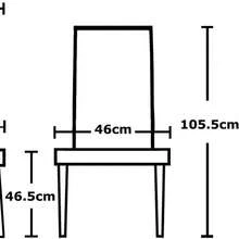 Mcc Direct Set Of 2 Linen Fabric Dining Chairs Roll Top Scroll High Back For Home & Commercial Restaurants - Grey - View 8