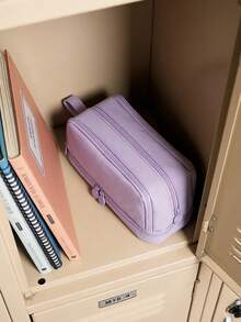 Large Capacity Pencil Case, Beautiful And Practical, Office Stationery Storage Bag, Simple And Durable, Multi-Functional Design, , First Day Of School - Multicolor - View 6