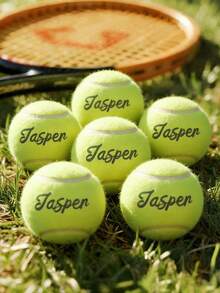 1/3/6pcs Custom Tennis Ball, Personalized Text Tennis Ball, Customized With Your Name, Multiple Colors Available, For Beginner Training And Match, Massage Pet Ball, Chew Toy, Custom Logo Tennis Accessory, Stress Relief Pet Supplies - Multicolor - View 11
