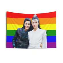 Wang Yibo Xiao Zhan, Wang Yibo & Xiao Zhan Cdrama Tapestry, Cdrama Merch Decor, Ideas Cdrama Fan - 彩色 - 查看 7
