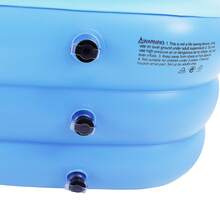 SHIOUCY Blue PVC Inflatable Bathtub, Foldable Adult Spa Tub With Cushion, Portable Soaking Bathtub, Home Inflatable Bath Pool For Home Bathroom Backyard - Blue - View 6