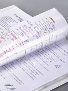 A4 Large Capacity Snap Binder, Document Organizer, Transparent Sleeve File Folder, Office Storage - Multicolor - View 5