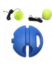 1pc Tennis Trainer - Outdoor Single Base - Durable Training Tool - High Elasticity - Wear-Resistant Tennis Rope - Adult Training Equipment