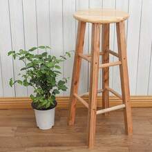 Wooden Bar Stools Kitchen Stools Breakfast Seat Bar Stool Pub Dining Chair Stool - Wood Color - View 10