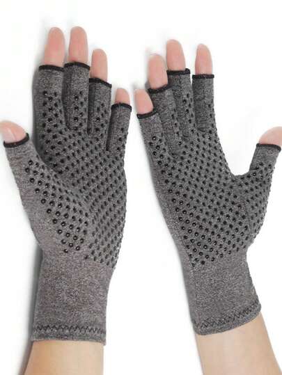 1 Pair Rehabilitation Gloves, Non-Slip Breathable Healthcare Fingerless Gloves, Pressure Rehabilitation Training Gloves, Sports Gloves