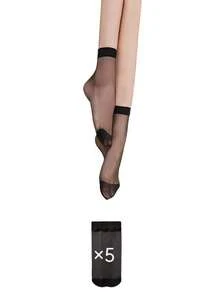 Women's Solid Color Mid-Calf Socks, Lightweight & Skin-Friendly, Versatile & Fashionable, Comfortable Mid-Length Socks, Autumn/Winter - Multicolor - View 23