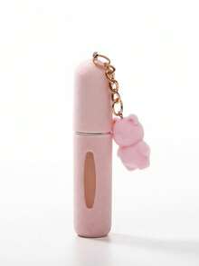 1个5毫升小熊造型可填充香水瓶钥匙扣，可爱动物设计，便携旅行装 - 彩色 - 查看 13