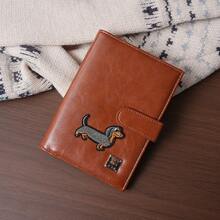 Cute Line Drawing Dog Passport Holder, Travel Ticket Card Wallet Organizer, Necessary Travel Accessory Passport Cover Passport Case For Travel Lightweight Waterproof Travel Accessories Cruise Essentials Vacation Essentials For Men Women - Multicolor - View 18