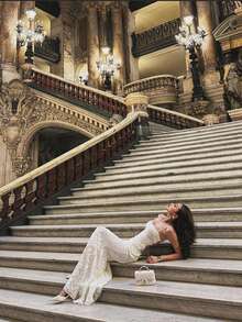 Long Elegant Backless Knit Bridesmaid Dress, Spaghetti Strap Sleeveless Design, Slightly Stretchy, Suitable For Parties And Vacations - White - View 5