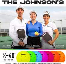 .Com : Franklin Spor X-40 Outdoor Pickleballs - Official Ball Of USA Pickleball, APP Tour + US Open - Regulation Size : Spor &Amp; Outdoors - Color 5 - 查看 9