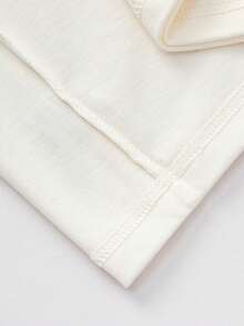 Balabala Unisex Young Girl Long Sleeve Tee, Crew Neck, Lightweight & Breathable Fabric, Soft Comfort, Spring Casual Wear - Off-white - View 8