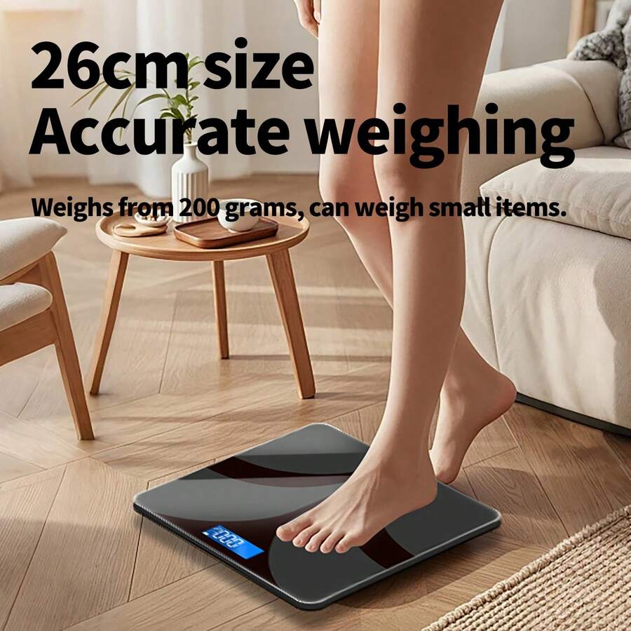High Precision Digital Body Weight Scale, Bathroom Scale, Max Capacity 396lbs, USB Rechargeable, Suitable For Adults And Students Weight Loss - Multicolor - View 1