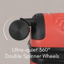 JLY Hard Shell ABS+PC Travel Luggae 4 Wheel Cabin Luggae Lightweight Trolley TSA Lock - Coral - View 6