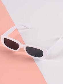 1副儿童时尚窄框个性化Y2K方形可爱时尚眼镜 - 彩色 - 查看 6