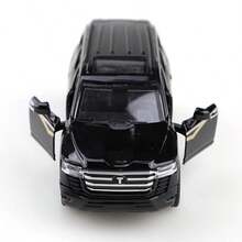 1件（袋装）1/36比例单色男孩玩具车，锌合金LC300模型玩具车的一部分，越野合金玩具车，仿合金压铸玩具车，仿越野LC300模型车，回力功能，两侧车门均可打开，儿童玩具，适合3岁及以上男孩，独立气泡包装合金玩具车，节日礼物，玩具收藏，生日礼物，精致玩具车。LC300-黑色 - 黑色 - 查看 4