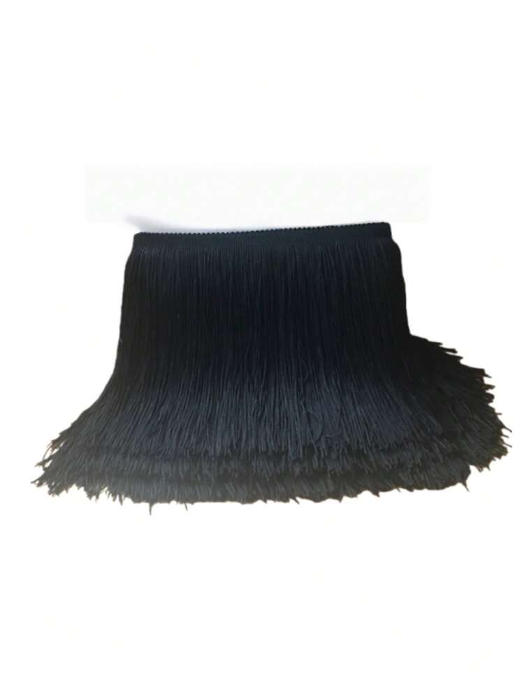 2 Yardas de Encaje con Flecos, Accesorios de Costura, Flecos, Disfraz de Baile Latino, Suministros de Ropa DIY, Manualidades, Hogar y Jardín - multicolor - Añade 9