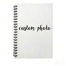 Customized Notebook, Personalized Stationery Notepad, Writing Pad, Customizable With Name/Text/Photo, A5 Size, Double-Sided Writing, Spiral Bound, Beautiful Floral Diary, Suitable For Work, Business, School, Meetings, Travel, Back To School Essential, Ideal Gift For Students Or Teachers - Perfect Office Supplies And Stationery Gift, Thoughtful And Fashionable Gift - Great For Note-Taking, Journaling And Creative Writing