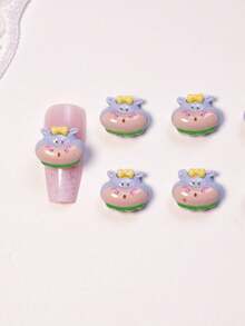 20个/40个可爱鳄鱼DIY美甲饰品 - 手机壳和耳环装饰，树脂工艺用品，适用于美甲贴片（多用途配件） - 彩色 - 查看 8