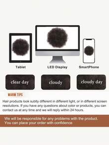 Women's Afro Puff Drawstring Ponytail - Soft Synthetic Elastic Hair Rope For Versatile Bun Styles, Ponytail Hairpiece