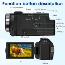 SONGDIAN 松典270°翻转屏数码相机，16倍光学变焦，1080P高清，3英寸广角镜头，集手机、摄像机和相机于一体，是旅行vlog的理想之选。内置1000mAh长效电池，是感恩节、圣诞节和新年送礼佳品。 - Camcorders + Memory Card - 查看 10