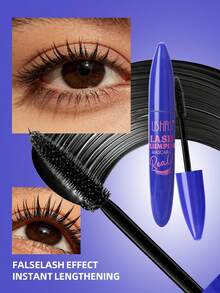 USHAS黑色睫毛膏，持久防水，妆效持久，360°螺旋刷头，丰盈纤长卷翘睫毛，打造自然浓密眼妆，适合所有肤质 - #02 - 查看 5