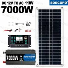7000W Solar System Complete Kit 12V To 110V/220V 100A Controller 200W Panel Off-Grid Inverter System For Home/Camping Backup - SEP-12K-d7000 - View 14