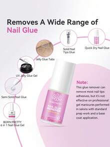 BORN PRETTY 20ml 指甲胶水卸除剂 凝胶指甲油 3秒快速卸除 可重复使用假指甲贴片 按压式指甲 轻松软化卸甲工具 - 20毫升 - 查看 4