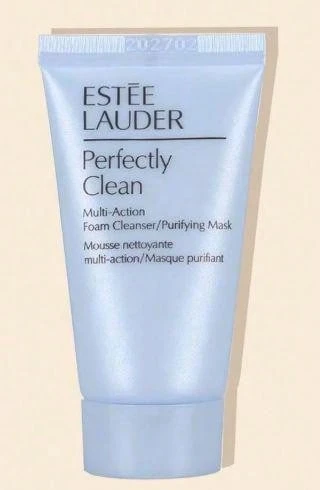 Estée Lauder Perfectly Clean Multi-Action Softening Facial Cleanser Gentle Cleansing Moisturizing Non-Drying Face Wash For All Skin Types Travel Size Miniature 30ml - White - View 1