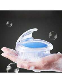 1-Piece Crystal Clear Shampoo Brush, Silicone Scalp Massage Shampoo Brush For Daily Hair Washing And Scalp Care, Transparent Crystal Design For A Sleek And Visually Appealing Look, Soft Silicone Bristles Gently Massage The Scalp To Boost Circulation And Relieve Tension, Effective For Deep Cleansing Removing Dandruff And Excess Oil, Suitable For Wet And Dry Scalp Use, Lightweight And Easy To Grip For Comfortable Shampooing, Durable Silicone Material For Long-Lasting Performance, Essential Hair Care Tool For A Refreshing And Relaxing Shampoo Experience - Multicolor - View 5