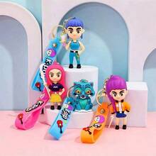 1pc/Set K-POP & SajaBoys Valentine's Day, Mother's Day, Easter, Ramadan Gift, KPOP Cute Keychain, Earphone Keychain, Cartoon Pendant (Suitable For Girls), Anime Phone Charm, Bag Accessories, Friend Gift (Silicone Material, Slight Color Fading Is Normal) - Multicolor - View 2