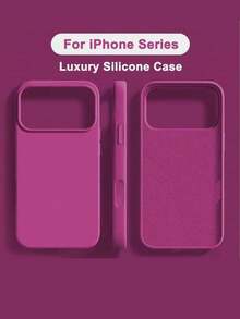 液态硅胶三层全包覆软橡胶手机壳，防震保护套，带防刮超细纤维内衬，兼容 17、17 Air、17 Pro、17 Pro Max、13、11、16 Pro Max、15、14 Plus、12 - 火龍果 - 查看 1