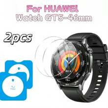 Comfort Fit Tempered Glass 2pcs Tempered Glass Screen Protector For Huawei Watch GT5-46mm/GT5Pro-42mm/GT5/6-41mm/GT6-46mm/GT6 Pro-46mm, 9H Hardness, Smooth Surface, Effectively Protects Screen, Fashion Watch Accessory, Watch Collectors, One-Click Dust-Free Installation, Smart Watch Protection, Modern Watch Accessory, Scratch-Resistant, Durable Material, Tech Enthusiasts, Small Tool Lovers, Mother's Day Gift Anniversary - Clear - View 12