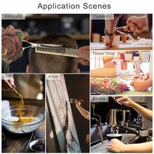 Dulabi Apron, Adjustable Chef Apron For Women And Men With Large Pockets, CooFKing Kitchen Apron With Back Straps - 丹寧藍 - 查看 8