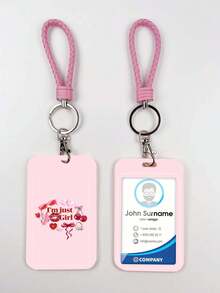 1pc ABS Pink Rope Cherry Bow Pattern Fashion Keychain Pendant, Bag Charm, Student Bus Protector - Multicolor - View 12