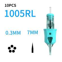 10pcs/Box Newest High Professional Spark Tattoo Needle Cartridges - Blue - View 12